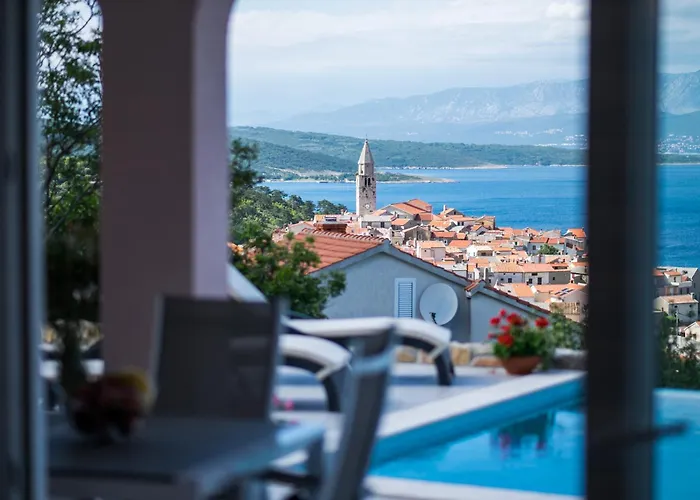 With A Private Pool, Enchanting View, - By Traveler Tourist Agency Id 2122 * Vrbnik (Primorje-Gorski Kotar)